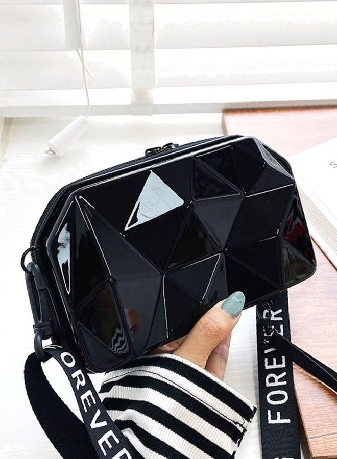 CULT FACTORY Black Color Aesthetic Cross Body New and Designer Forever Young Ladies Purse Diamond Cut - Image 2